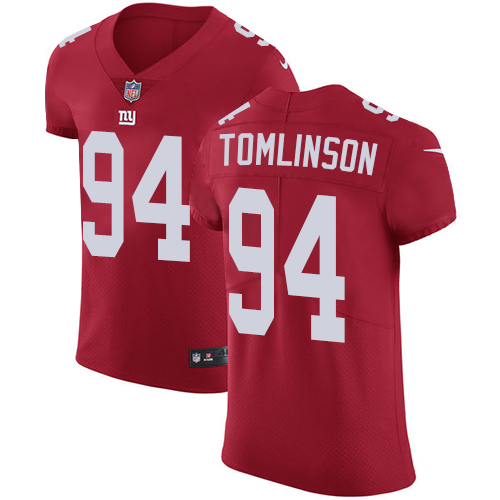 Nike Giants #94 Dalvin Tomlinson Red Alternate Men's Stitched NFL Vapor Untouchable Elite Jersey - Click Image to Close